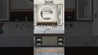 Let's makeover your bathroom into new one! Stone Cabinet #bathroomremodeling #bathroomcontractor