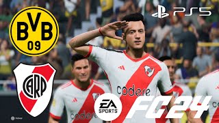 ［FC24］Jugando Amistoso Borrusia Dortmund vs River Plate Gameplay sin comentarios