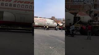 aeroplane ✈️ on road | air india aeroplane | aeroplane for repair #viral #flight #aeroplane