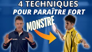 4 TECHNIQUES pour paraître FORT au Tennis De Table !