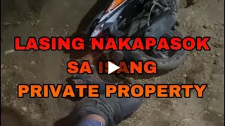 Wag na mag motor kung lasing na! Mabuti nalang mabait yung may-ari kung hindi tapos ka!