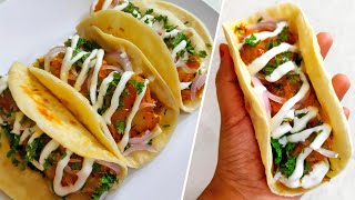 HAVE YOU TRIED THIS RECIPE BEFORE? THIS TACO STYLE POTATO WRAP IS VERY TASTY & EASY | TASTE BURST