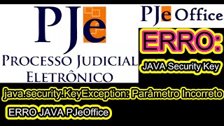 java.security.KeyException: Parâmetro Incorreto | Erro JAVA PJe | Erro PJe @traduzindocomputador​