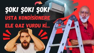 Son dəqiqə! Usta kondisonerə ELƏ QAZ VURDU Kİ...!!! OLANLAR OLDU VƏ...