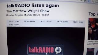 Don Staniford bashing Scottish salmon on Talk Radio with Matthew Wright (14 October 2019)