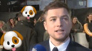 Taron Egerton admits he is scared of dogs (2015)  xx