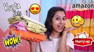 AMAZON Festive Kurta Sets Haul👌*Affordable* Kurta Sets TRY-ON  Haul ✅ Festive Wear Kurta Set Haul❤️