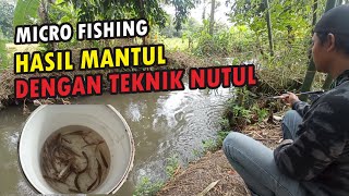 Microfishing -  Mancing Wader dan Uceng Di Sungai Dengan Teknik Nutul Hasilnya Memang Mantul