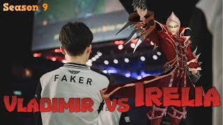 Faker - Vladimir vs Irelia Mid - Patch 9.19 LoL Season 9 KR Ranked | League of Legends Replays