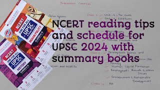 90 days NCERT schedule for UPSC CSE 2024 with important chapters and summary books