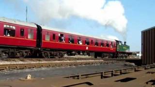 Wemyss Private Railway No17, with a service train on the Strathspey Railway.