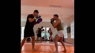 Henri Hooft and Michael Chandler Training Camp 2021 #mma #boxing #boxingtraining #charlesoliveira