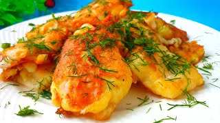 Вкуснейшая рыба в нежном кляре. Рецепт филе рыбы в кляре. Вкусная рыба на ужин.