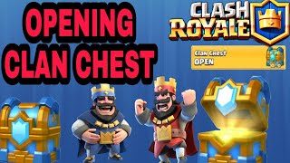 Opening Crown chest and clan chest