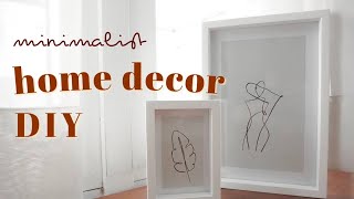 minimalist home decor DIY