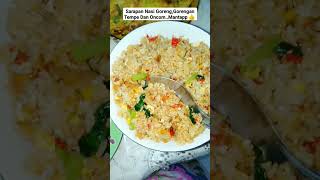 Nasi Goreng, Gorengan Tempe Dan Oncom #shorts @pipitembemasmr143