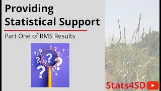 Providing Statistical Support