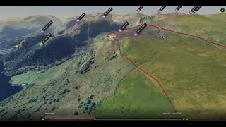 Swineside Knott, Eastern Lake District - 3D fly-through