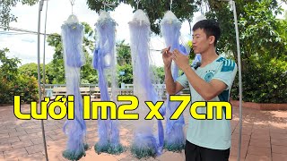 Video số 218 | Lưới Đánh Cá Phi, Cá Chép Cao 1m2 x 90m x 7cm #450k || Zalo: 036.5747.312