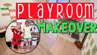 Christmas playroom makeover | Christmas decorate with me - Clean with me | VLOGMAS 2022