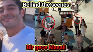 #burakdeniz behind the scenes of his new series #birgecemasali #handeerçel #bambaşkbiri