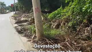 Enchente Rio das Velhas, lixo e devastação.