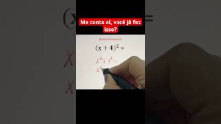 “O quadrado da soma não é a soma dos quadrados.”  #matemáticaconcursos #matematica #maths