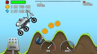 Hill Climb Racing Game Play.  Moonlander Car Racing Video.