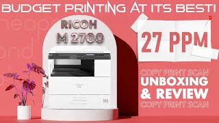 Unboxing & Specification RICOH M 2700 Multi-Function | Best Printer For Office Use