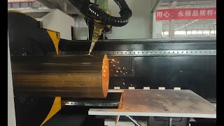 Laser cutting round tube, CNC laser tube cutter