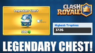 CLASH ROYALE | Legendary Chest Opening! | Best Legendary Arena Deck [3,700 Trophies]!