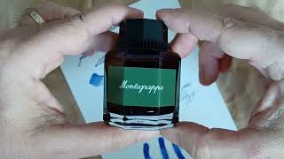 Unboxing and Testing Montegrappa Blue Ink