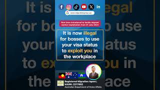 🇦🇺New laws to tackle migrant worker exploitation from 01 Jul 2024🇦🇺#australia #immigration