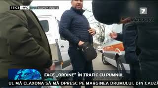 Face „ordine” în trafic cu pumnul