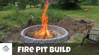 Building a Backyard Fire Pit | BONUS Firewood Rack