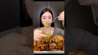 Mukbang MÂM HẢI SẢN SỐT THÁI #mukbang #amthuc #cooking #childhood #mukbangvietnames #eating #monngon