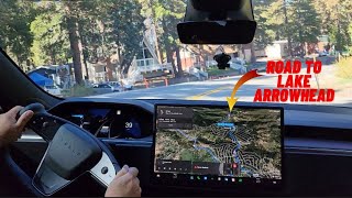 Weekend cruising to Lake Arrowhead with Tesla Model S