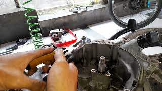 cara lepas cover oil pump