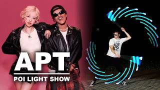 Apt Light Show Dance (Rosé | Bruno Mars) - Poi Performance by Drex