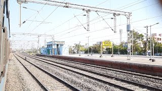 Golconda Express Departing From Warangal Railway Station || Melodious Track Sounds, Track Changing