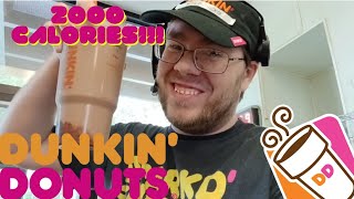 High Calorie Latte at Dunkin Donuts