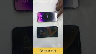 Bootup test iphone14promax vs iPhones 13 pro max.#youtubeshorts #shorts #iphone14promax