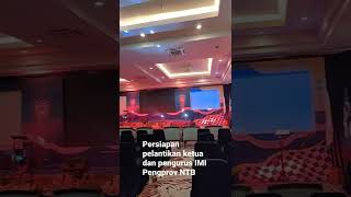 persiapan pelantikan ketua dan pengurus IMI NTB