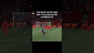 THE MOST SATISFYING WAY TO SCORE IN FIFA IS FREEKICKS #fifa #freekick #score