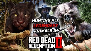 Hunting ALL LEGENDARY ANIMALS in Red Dead Redemption 2!