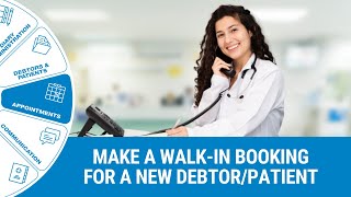 GoodX Web App - Make a Walk-in Booking for a New Debtor/Patient