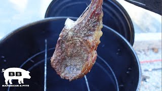 Hanging Tomahawk Ribeye | DIY Ugly Drum Smoker