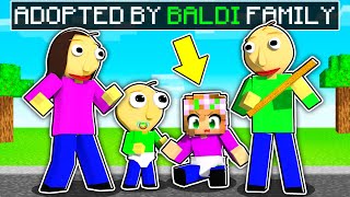 Adopted By The BALDI FAMILY in Minecraft