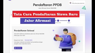 TATA CARA PENDAFTARAN PESERTA DIDIK BARU JALUR AFIRMASI SMK NEGERI 2023/2024