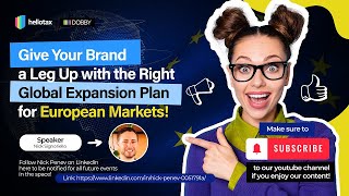 🇪🇺 Give Your Brand a Leg Up with the Right Global Expansion Plan for European Markets!